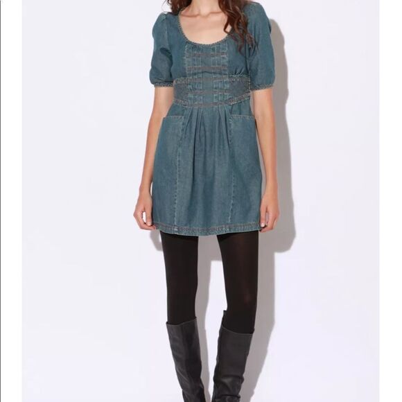 𝅺⭐️ECOTE Quilted Denim Dress⭐️ - Picture 1 of 13